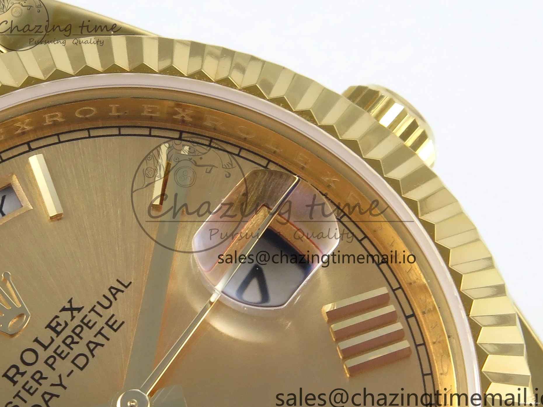 0504 QuickDry Day Date 40 YG 228238 KF 1:1 Best Edition YG Roman Dial on President Bracelet VR3255 (Gain Weight) 839